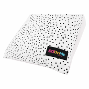 Sedací vak, biela/ružová/sivá, POMPOM