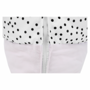 Sedací vak, biela/ružová/sivá, POMPOM