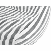 Sedací vak, biela/sivá, LAPIN