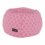 Sedací vak, ružovo-biela vzor, GOMBY