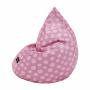 Sedací vak, ružovo-fialová/vzor, TELDIN