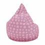 Sedací vak, ružovo-fialová/vzor, TELDIN