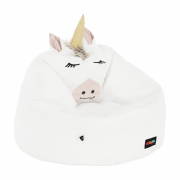 Sedací vak jednorožec, biela, INOROG