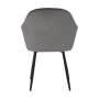 Dizajnové kreslo, sivá Velvet látka, ZIRKON