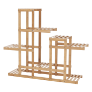 Viacúčelový regál, prírodná, TABIA + darček