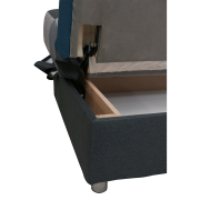 Pohovka, látka modrá/sivá, ALABAMA