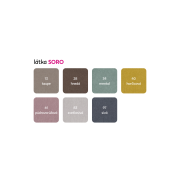 Sedacia súprava, sivobéžová Taupe, ľavá, BOBY