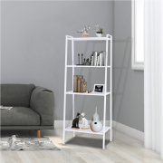 4-policový kovový regál, biela, ALDEA