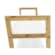 3-policový regál, biela/prírodná, KOEN TYP 1