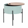 Príručný stolík, neo mint/prírodná/čierna, MOSAI