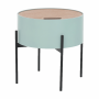 Príručný stolík, neo mint/prírodná/čierna, MOSAI