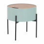 Príručný stolík, neo mint/prírodná/čierna, MOSAI