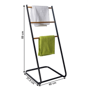 Sušiak na bielizeň, čierna/prírodná, ZONKER