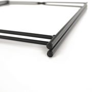 Príručný stolík s odnímateľnou táckou, čierna, RENDER