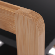 4-policový regál, prírodná/čierna, NAOKO