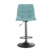 Barová stolička, mentolová/čierna, LAHELA