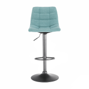 Barová stolička, mentolová/čierna, LAHELA