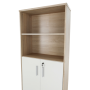 Regál so skrinkou, dub sonoma/biela, JOHAN 2 NEW 10