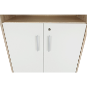 Regál so skrinkou, dub sonoma/biela, JOHAN 2 NEW 10