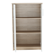 Kancelárska skrinka, dub sonoma/biela, JOHAN 2 NEW 13 JH033