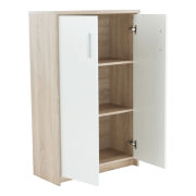 Kancelárska skrinka, dub sonoma/biela, JOHAN 2 NEW 13 JH033