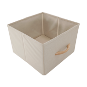 Komoda s látkovými šuplíkmi, béžová/hnedá, HAZEL TYP 1