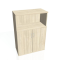 Skriňa STRONG kombi 1 predel otvorený 2 zatvorené 80x115,2x40cm agát
