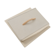 Komoda s látkovými šuplíkmi, béžová/hnedá, HAZEL TYP 2