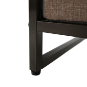 Komoda s látkovými šuplíkmi, béžová/hnedá, HAZEL TYP 2