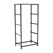 Komoda s látkovými šuplíkmi, čierna/tmavosivá, PALMERA TYP 2