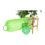 Nafukovací sedací vak/lazy bag, zelená, LEBAG