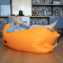 Nafukovací sedací vak/lazy bag, oranžová, LEBAG