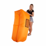 Nafukovací sedací vak/lazy bag, oranžová, LEBAG