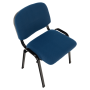 Kancelárska stolička, tmavomodrá, ISO ECO