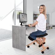 Ergonomická kľakačka, čierna/buk, GROCO