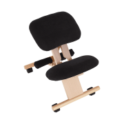 Ergonomická kľakačka, čierna/buk, GROCO