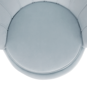 Kreslo v štýle Art-deco, sivomodrá Velvet látka/gold chróm-zlatý, NOBLIN