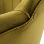 Kreslo v štýle Art-deco, horčicová Velvet látka/gold chróm-zlatý, NOBLIN