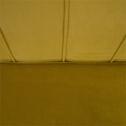 Lavica v štýle Art-deco, horčicová Velvet látka/gold chróm-zlatý, NOBLIN