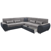 Sedacia súprava, látka Soro 97 tmavosivá/90 sivá, pravá, EMILY ROH