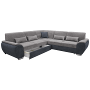 Sedacia súprava, látka Soro 97 tmavosivá/90 sivá, ľavá, EMILY ROH