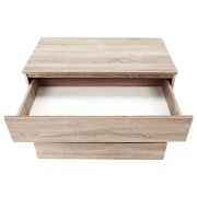 3 šuplíková komoda, dub sonoma,  HANY NEW 003