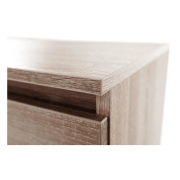 3 šuplíková komoda, dub sonoma,  HANY NEW 003