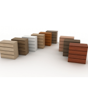 2 dverová komoda s jedným šuplíkom, dub sonoma, HANY NEW 007