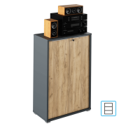 Skrinka , grafit/dub artisan, RIOMA NEW TYP 09