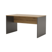Písací stôl, grafit/dub artisan, RIOMA NEW TYP 16