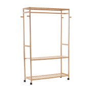 Šatníkový organizér, prírodný bambus, MELAR