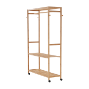 Šatníkový organizér, prírodný bambus, MELAR