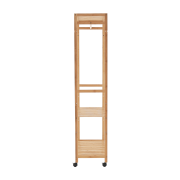 Šatníkový organizér, prírodný bambus, MELAR