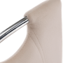 Jedálenská stolička, béžová Dulux Velvet látka/chróm, OLIVA NEW